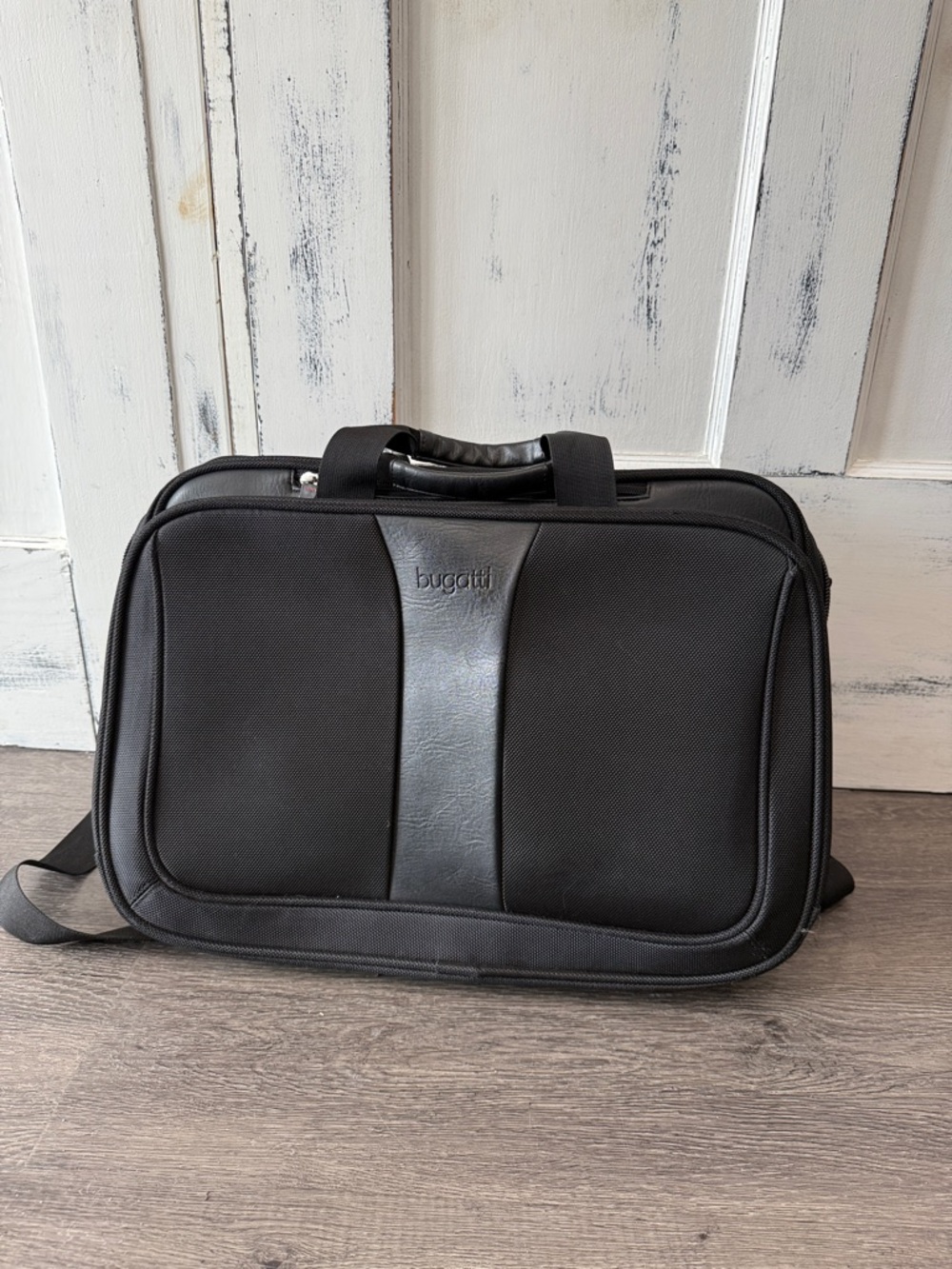 Bugatti Black Laptop Bag with Shoulder Strap